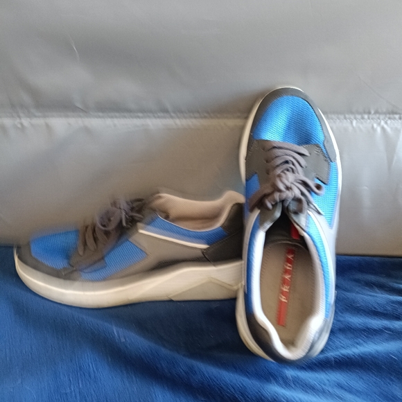 Prada Blue Fashion Sneakers - Picture 3 of 7
